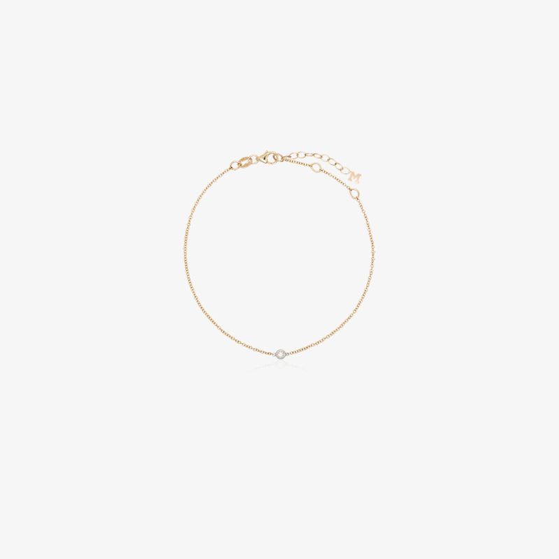 14k Yellow Gold Diamond Bracelet