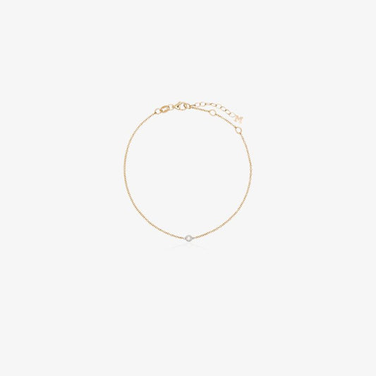 14k Yellow Gold Diamond Bracelet