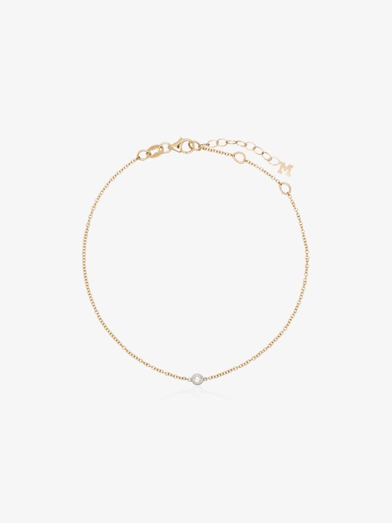 14k Yellow Gold Diamond Bracelet
