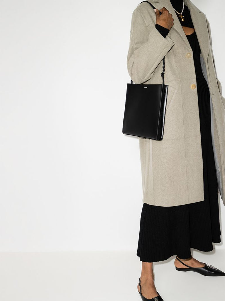 Black Tangle Small Leather Cross Body Bag