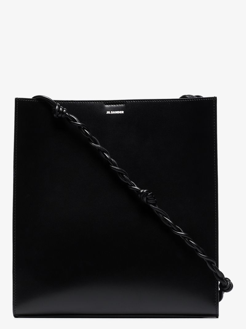 Black Tangle Small Leather Cross Body Bag