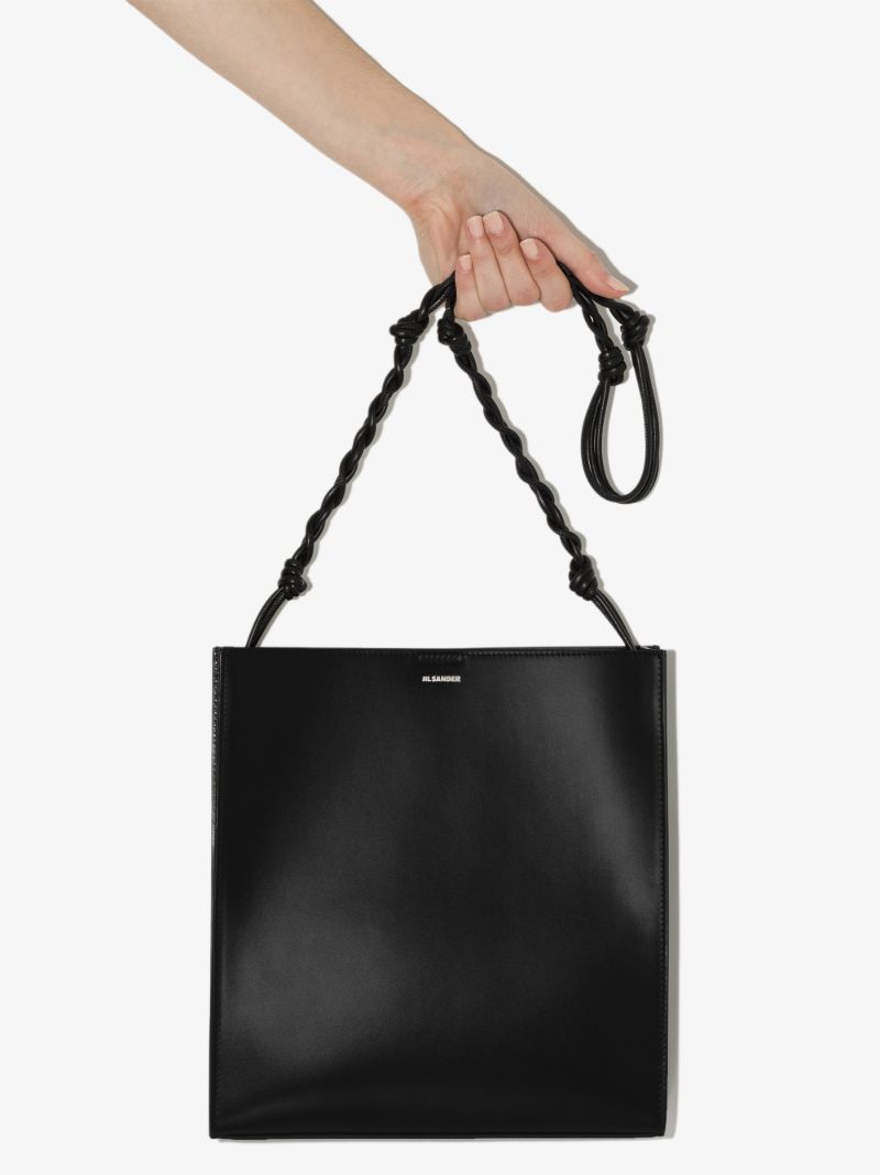 Black Tangle Small Leather Cross Body Bag