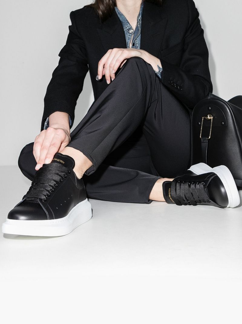 Black and White Oversized Sneakers