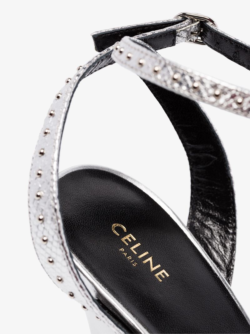 Silver Flash 100 Leather and Pvc Sandals