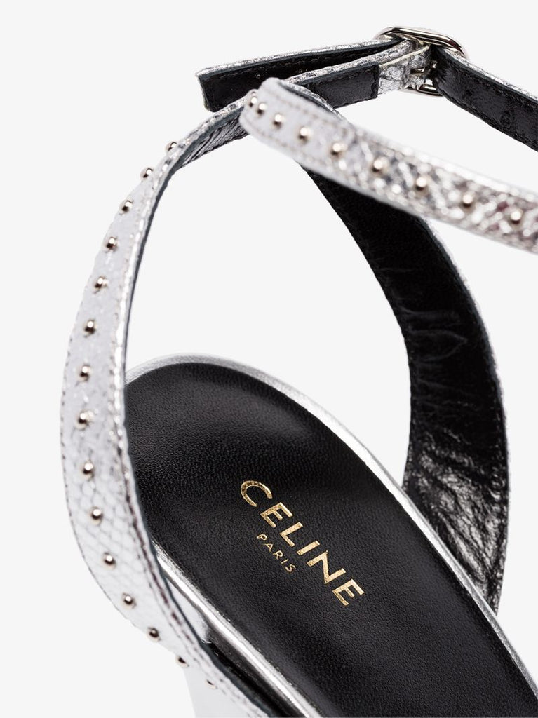 Silver Flash 100 Leather and Pvc Sandals