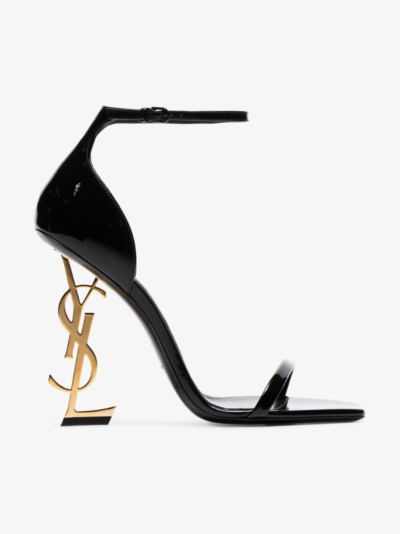 Black Opyum 110 Patent Leather Sandals