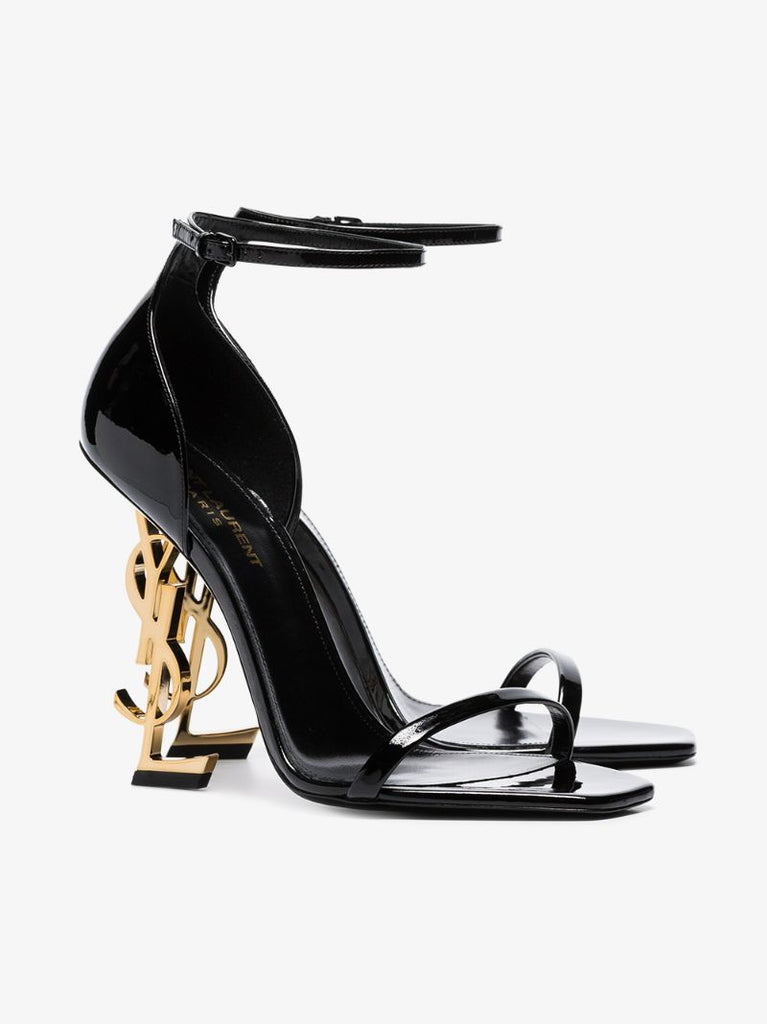 Black Opyum 110 Patent Leather Sandals