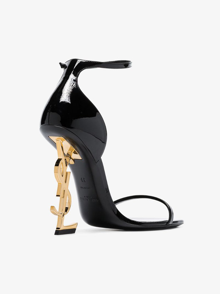 Black Opyum 110 Patent Leather Sandals