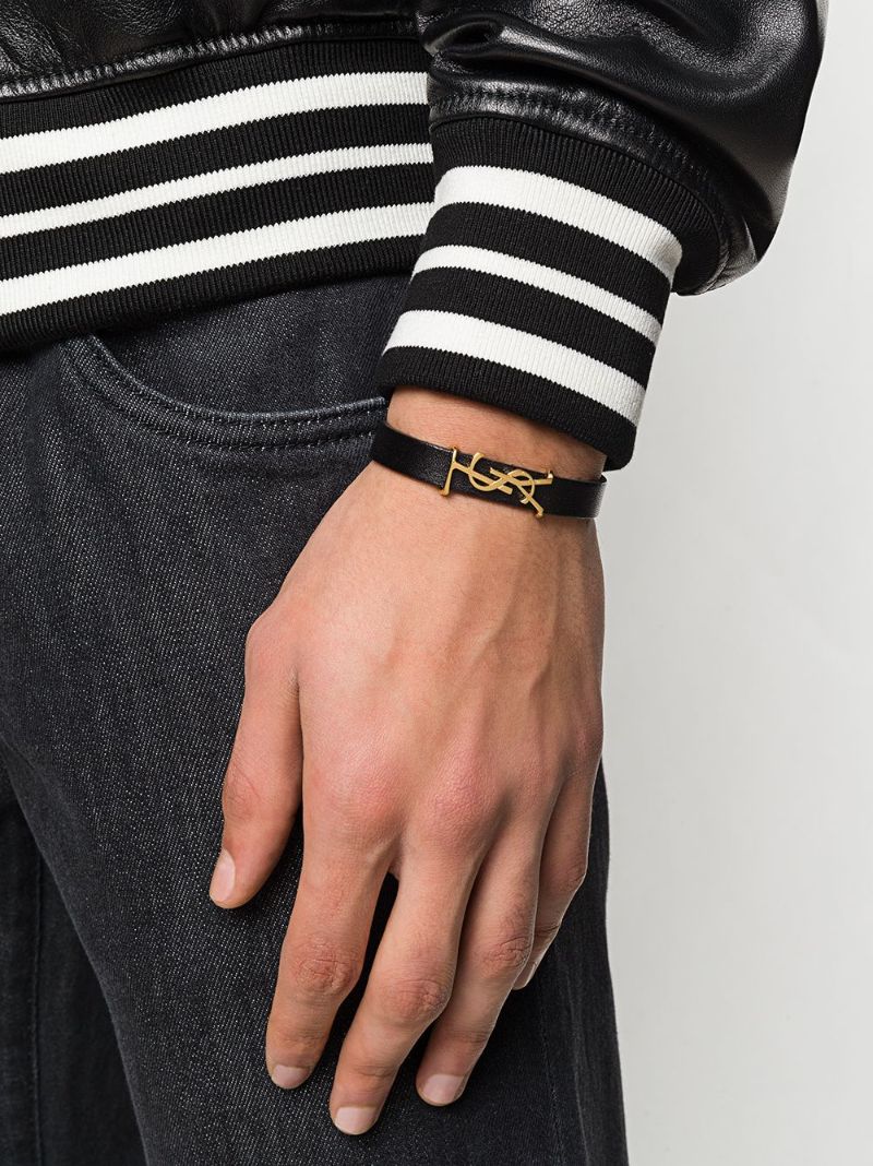 Black Opyum Leather Bracelet
