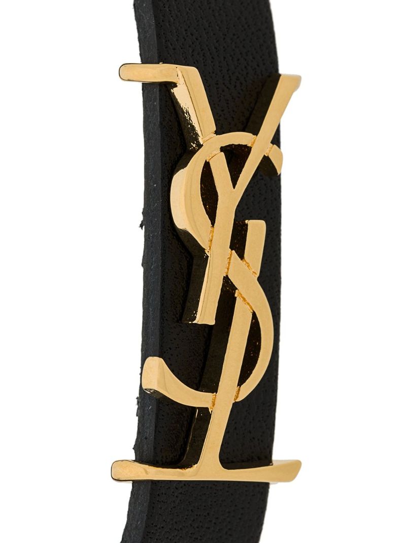 Black Opyum Leather Bracelet