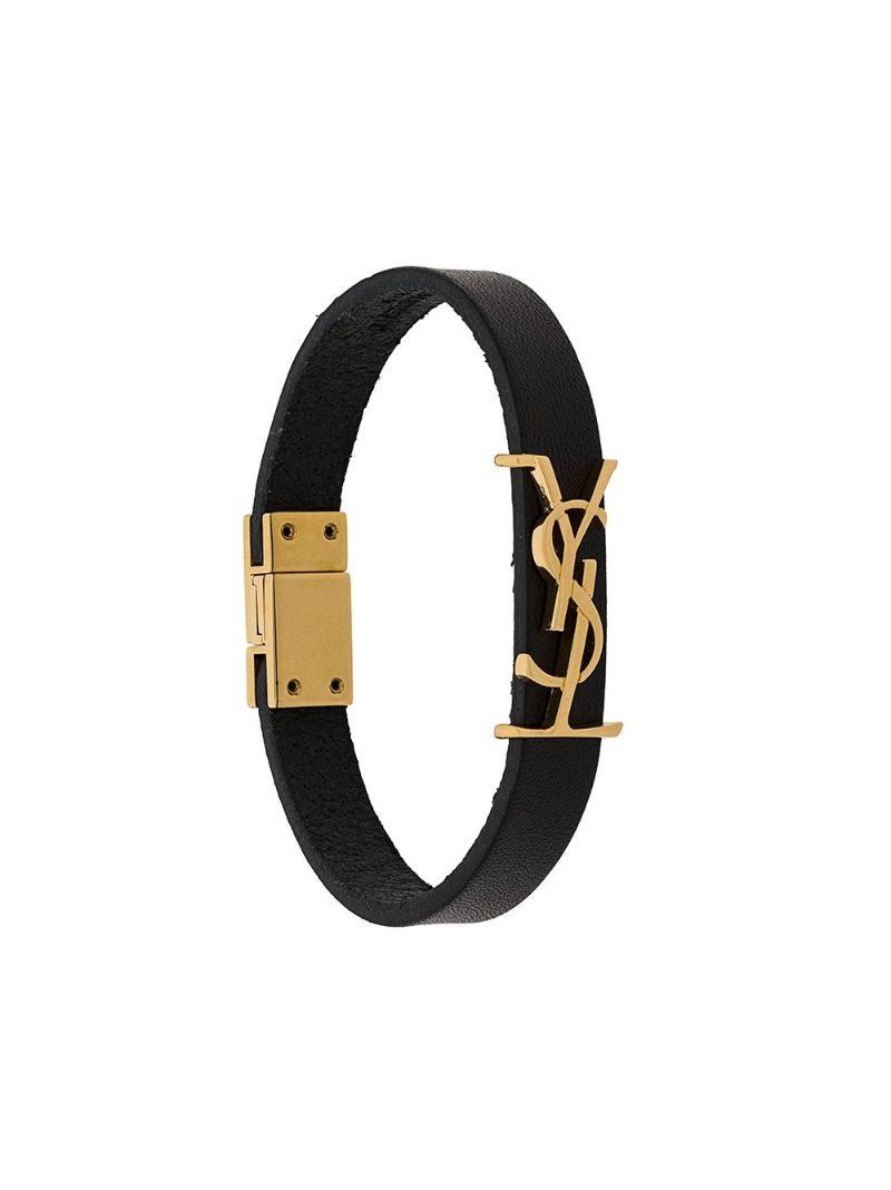 Black Opyum Leather Bracelet