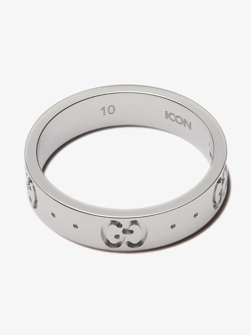 18k White Gold Gg Ring