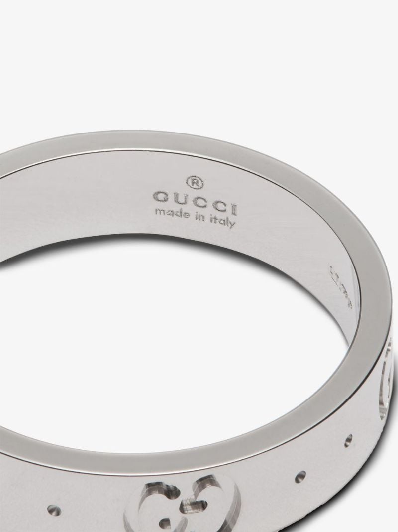 18k White Gold Gg Ring