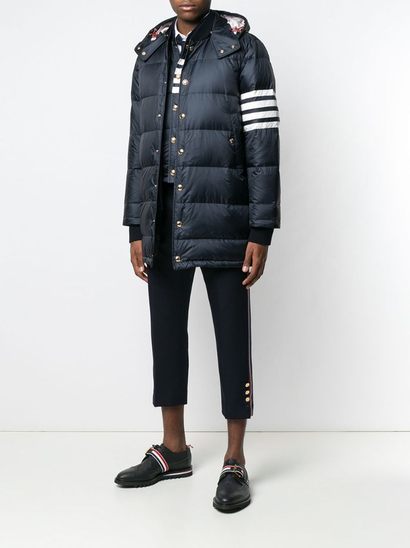Blue 4-bar Stripe Quilted Vest