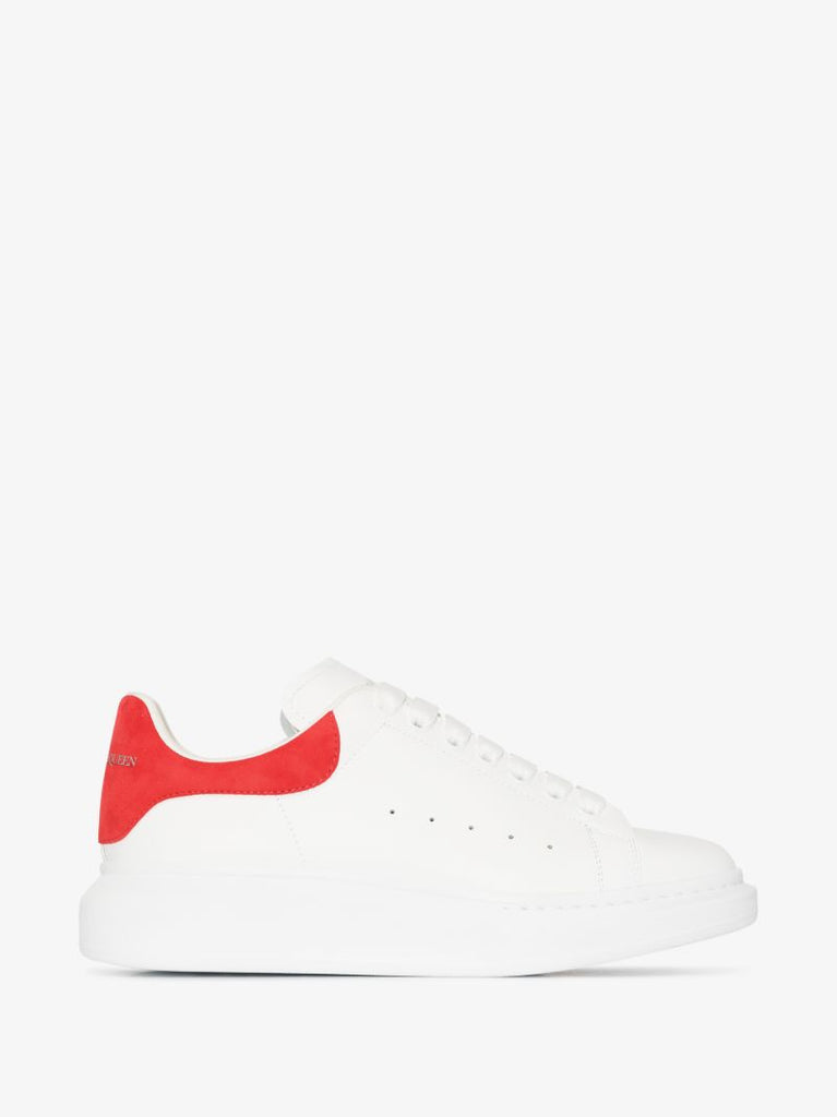 White and Red Oversized Sneakers