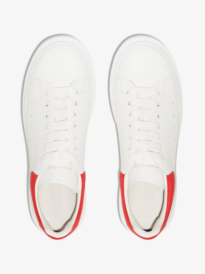 White and Red Oversized Sneakers