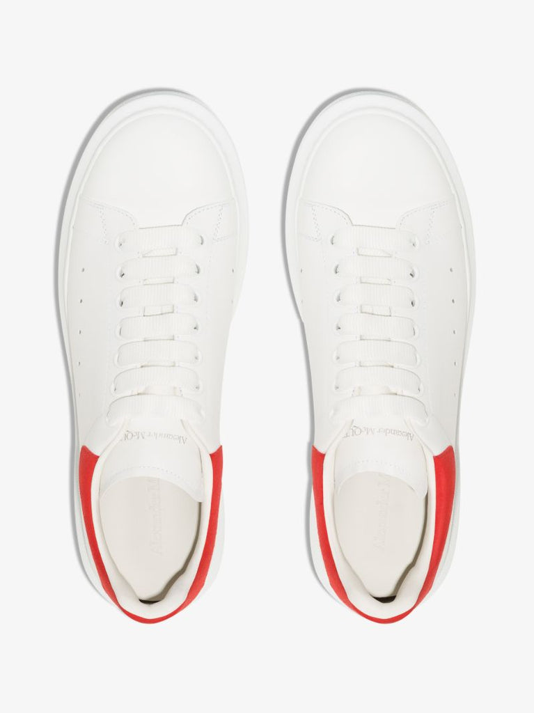 White and Red Oversized Sneakers