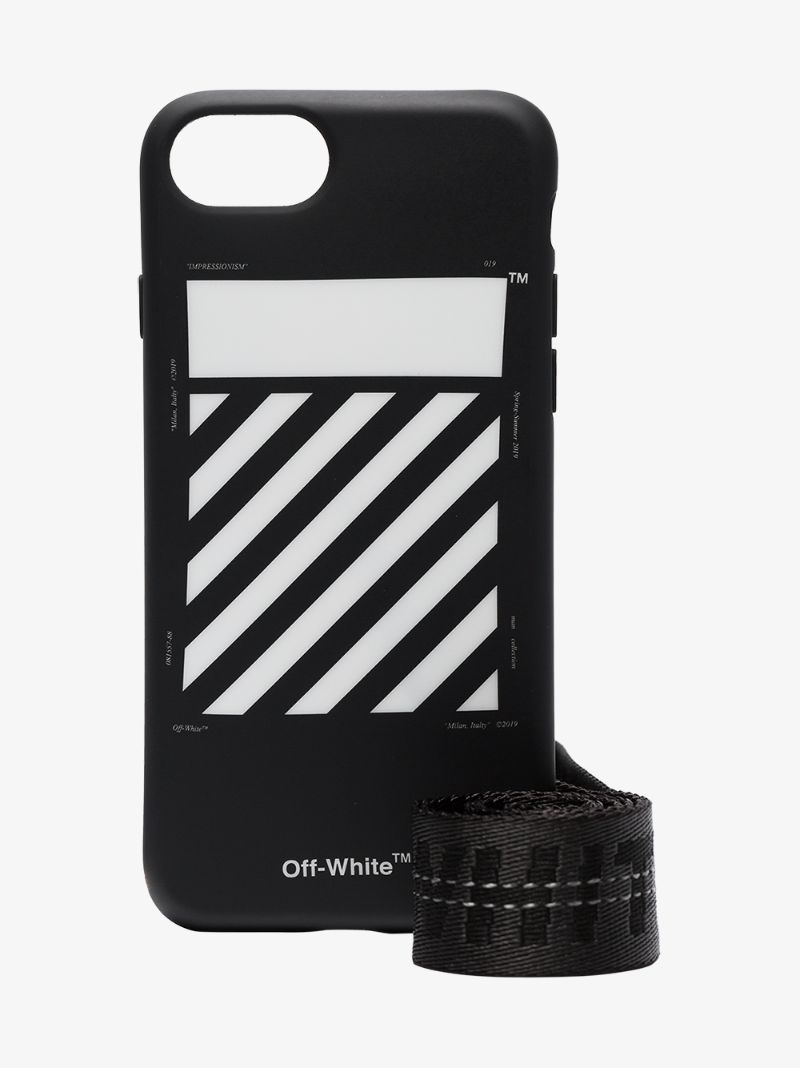 Black and White Diag Iphone 8 Case
