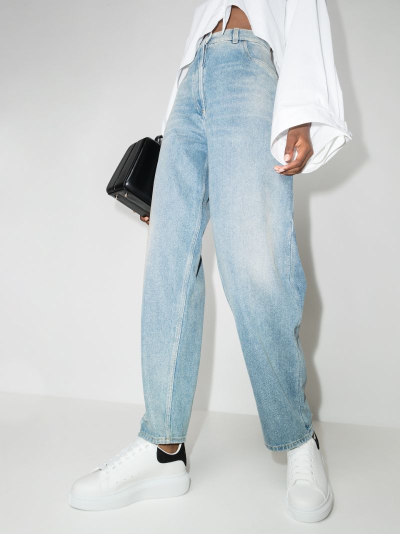 White and Black Oversized Sneakers