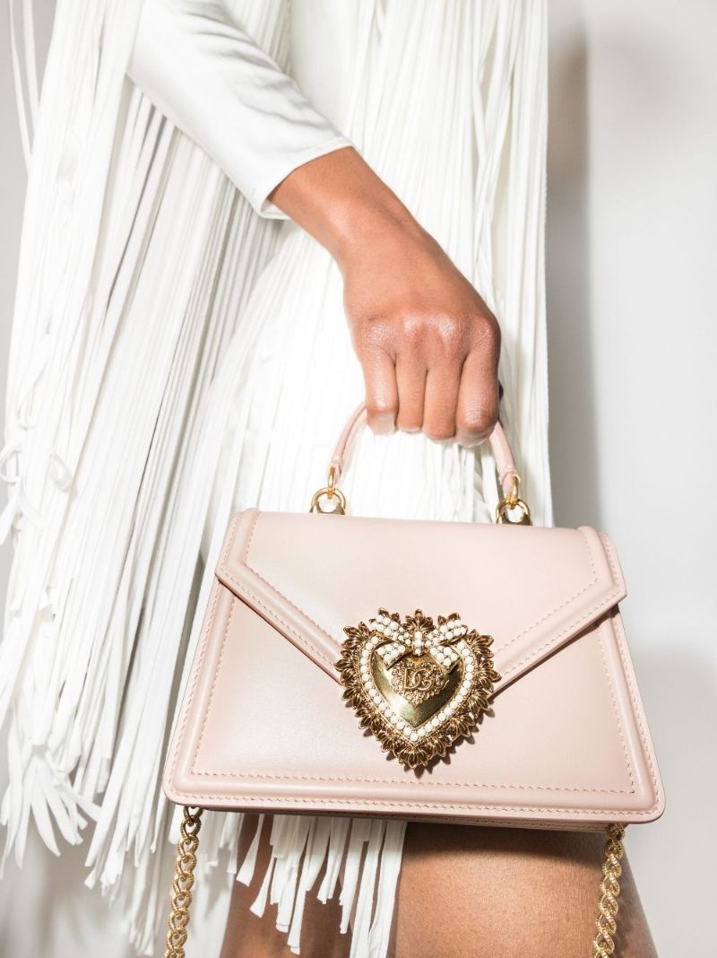 Pink Devotion Leather Top Handle Bag
