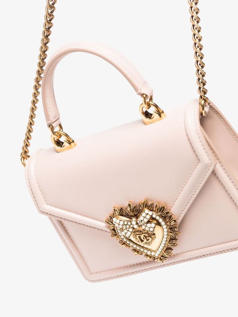 Pink Devotion Leather Top Handle Bag