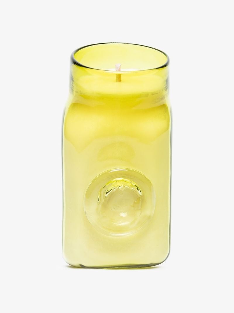 Yellow and White Dark Bouquet Candle