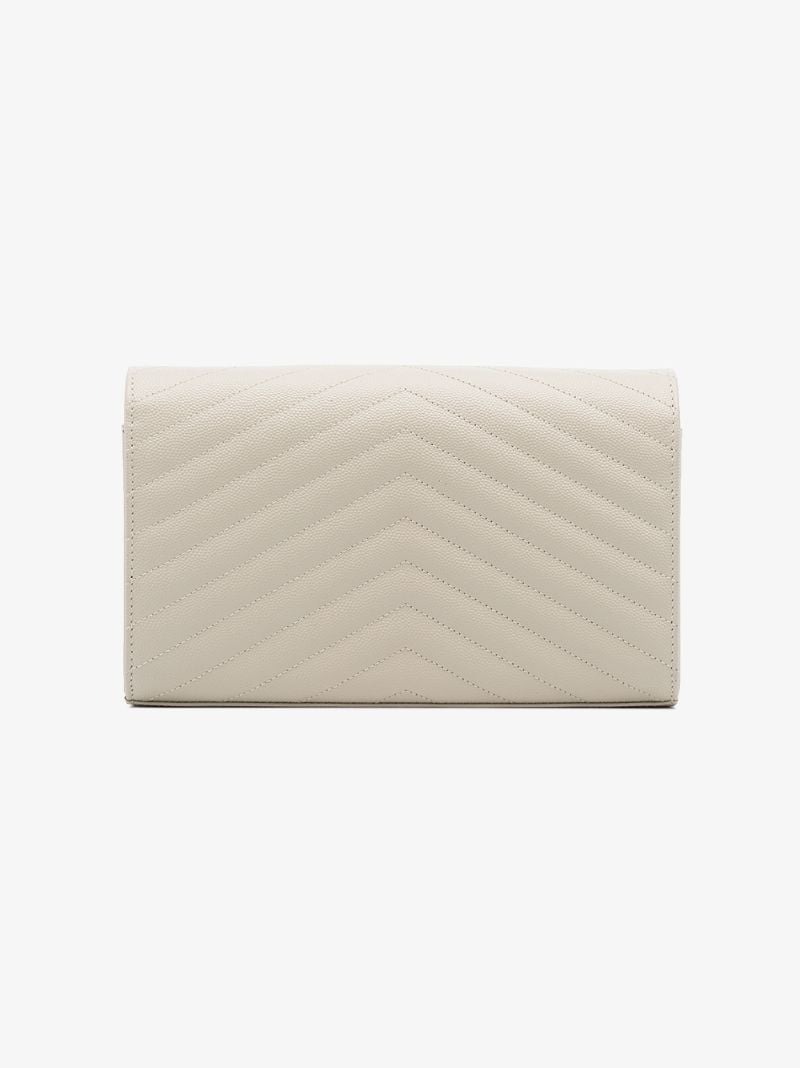 Monogram Chevron-quilted Chain Wallet