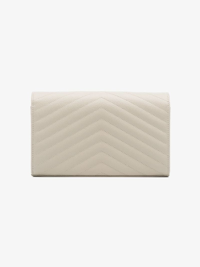 Monogram Chevron-quilted Chain Wallet