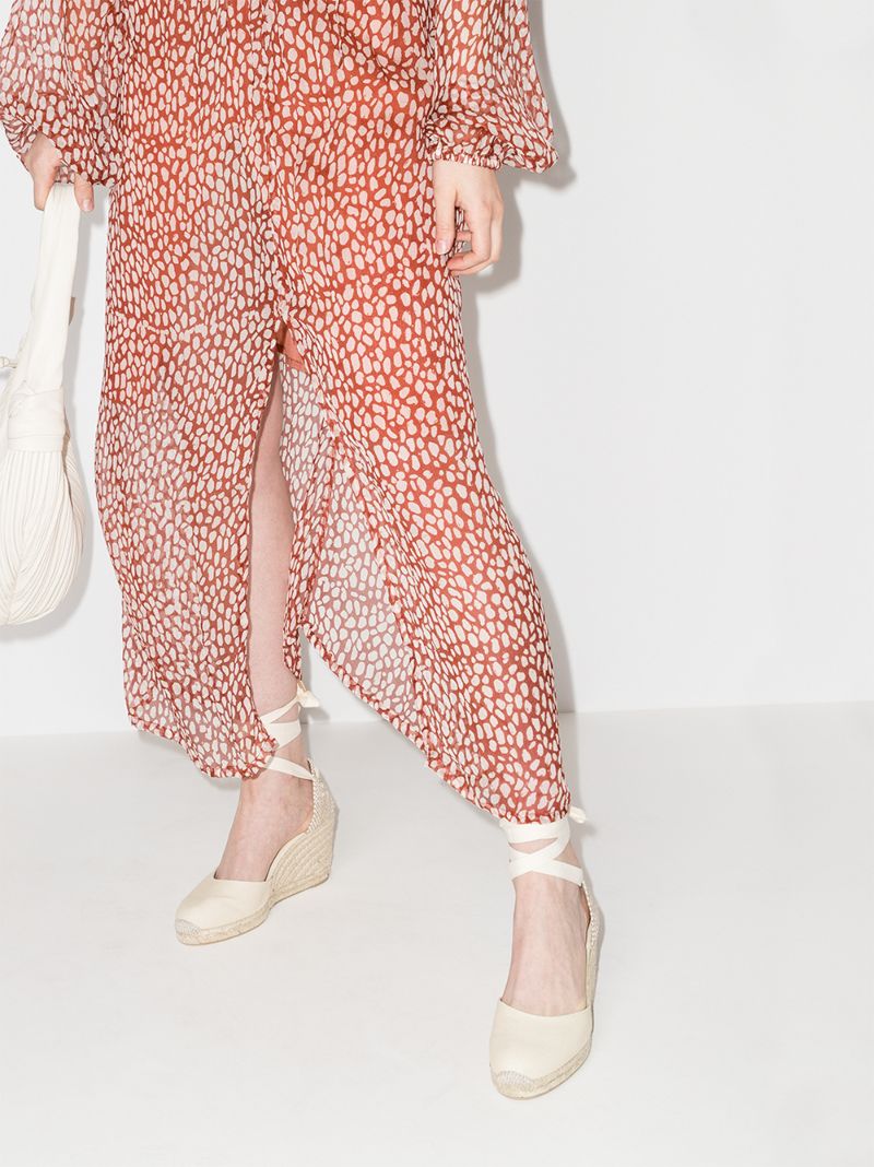 Neutral Carina 80 Wedge Espadrilles