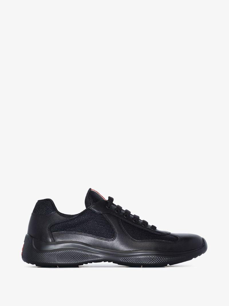 Black America's Cup Leather Sneakers