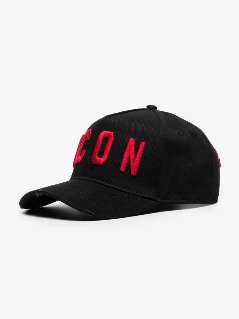 Black Icon Logo Baseball Cap