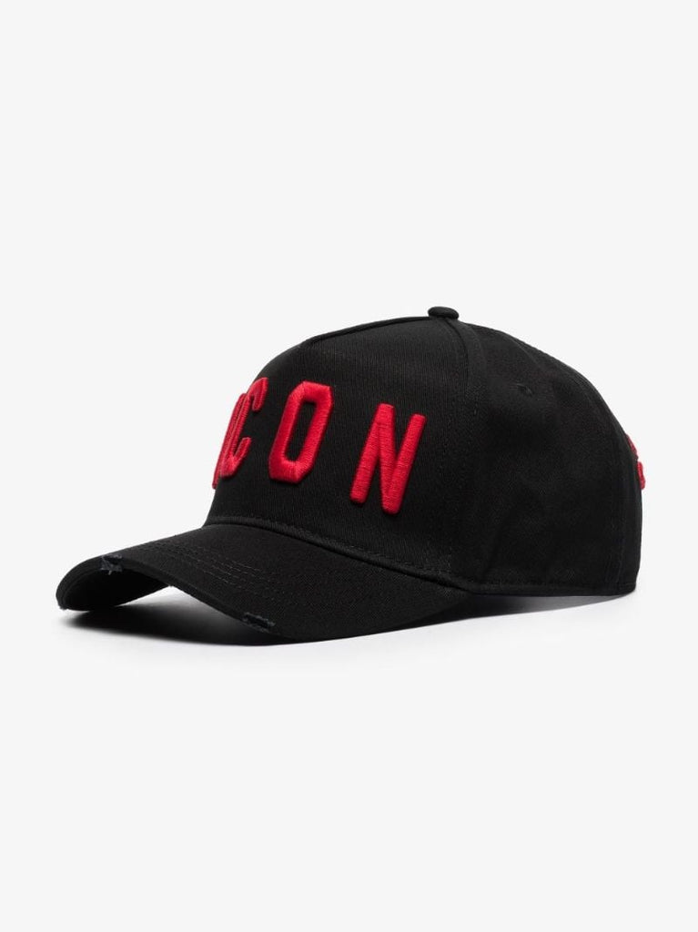 Black Icon Logo Baseball Cap