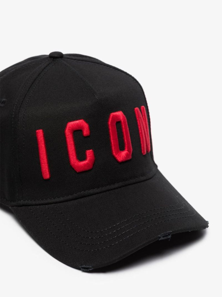 Black Icon Logo Baseball Cap