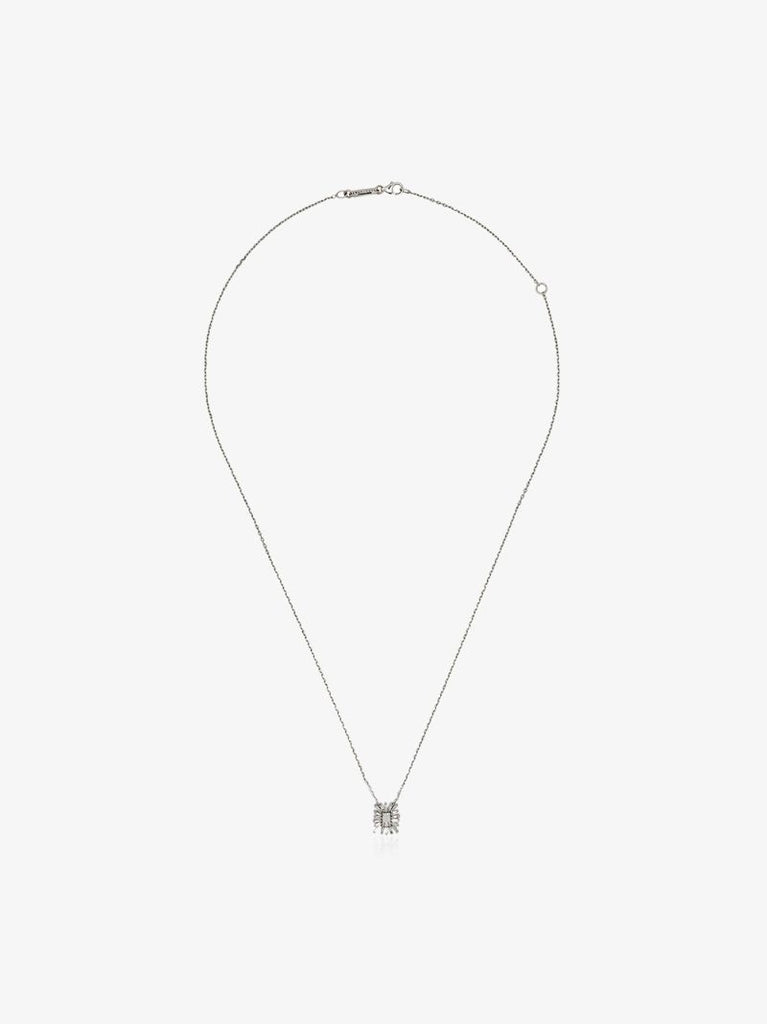 18k White Gold Firework Diamond Necklace