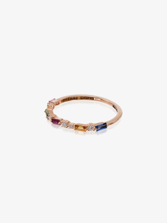 18k Rose Gold Fireworks Diamond Ring