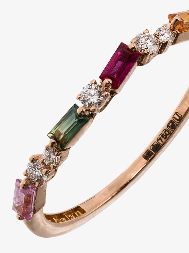 18k Rose Gold Fireworks Diamond Ring
