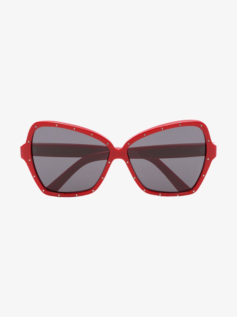 Red Butterfly Studded Sunglasses