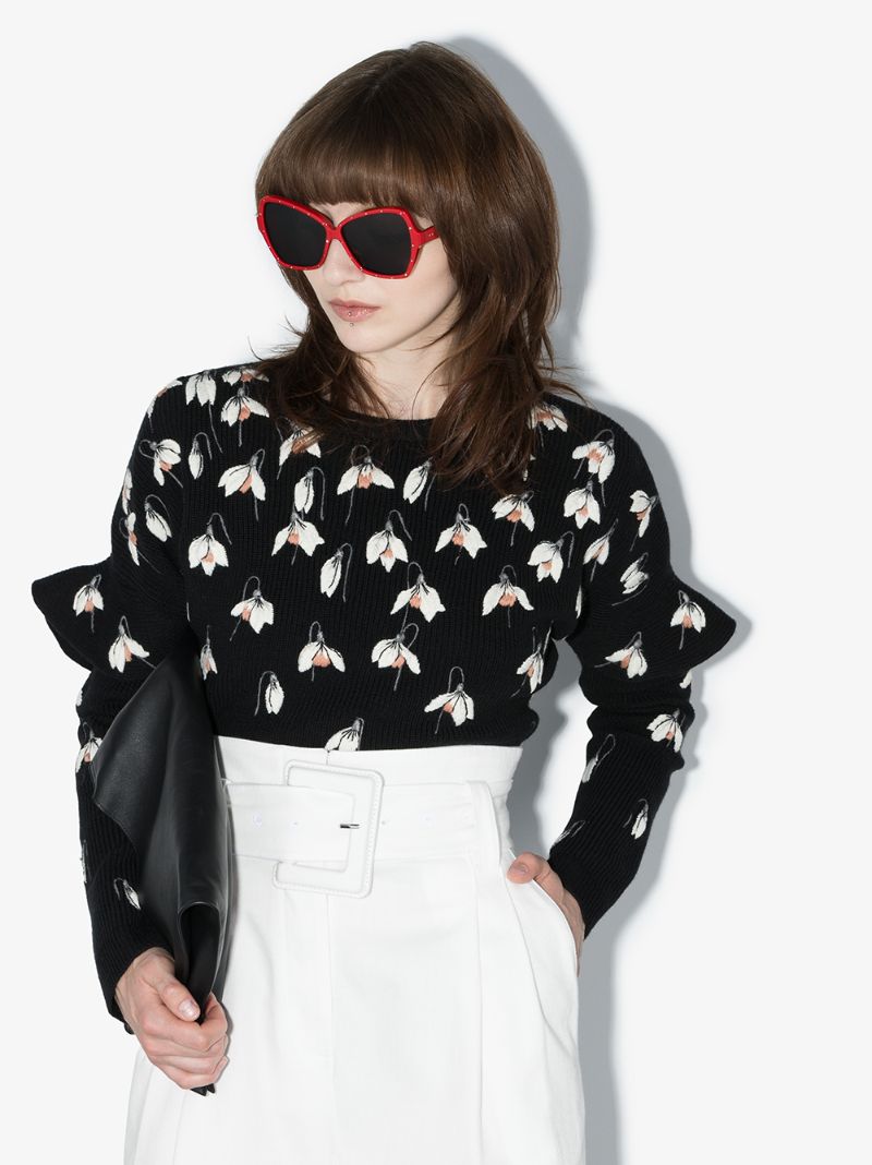 Red Butterfly Studded Sunglasses