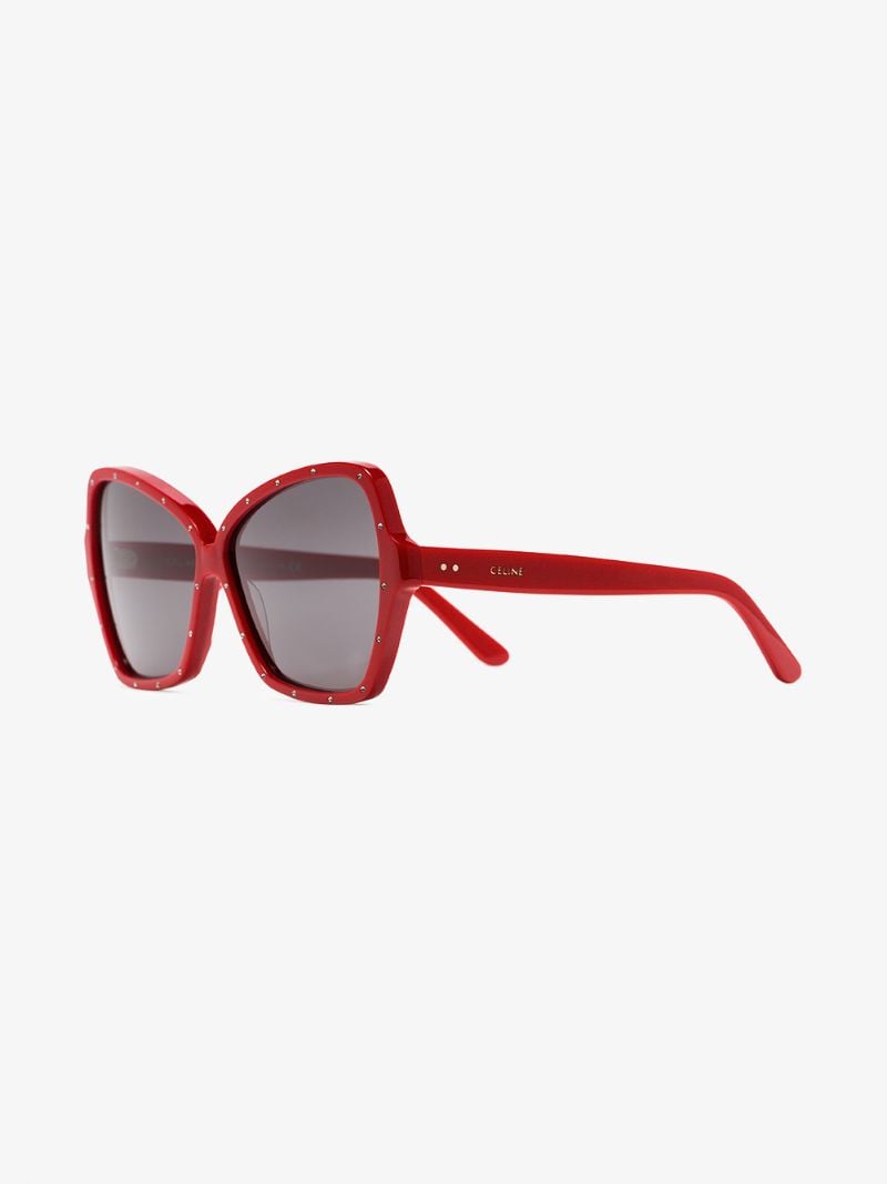 Red Butterfly Studded Sunglasses