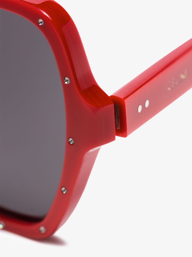 Red Butterfly Studded Sunglasses