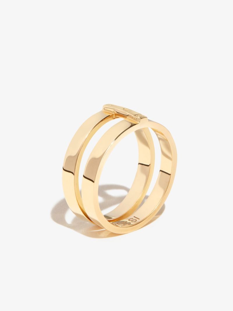 Yellow Gold BerbÃ_x0083_Â¨re Double Row Ring