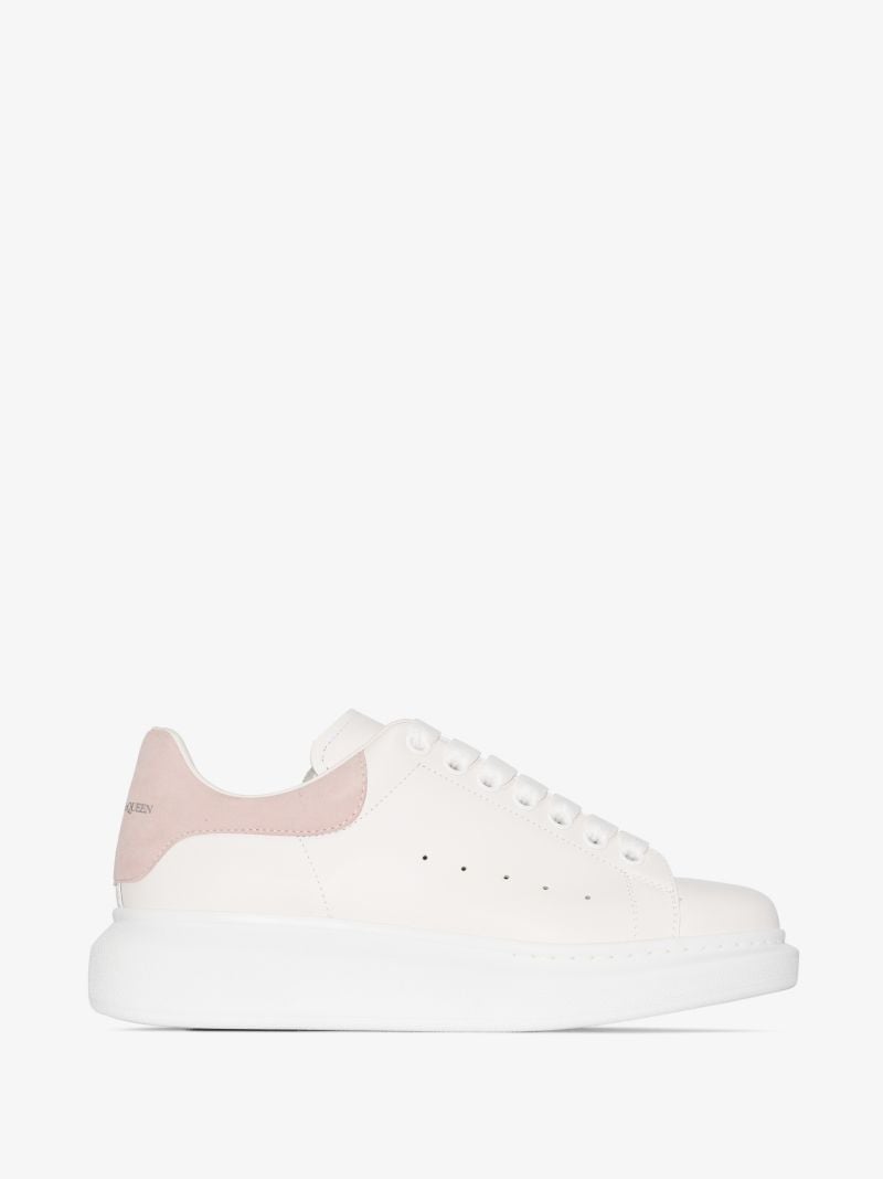 White and Pink Oversized Sneakers