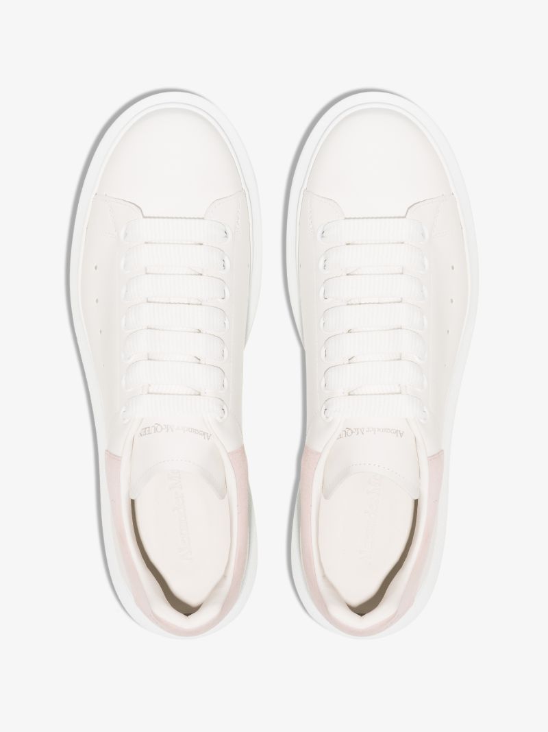 White and Pink Oversized Sneakers