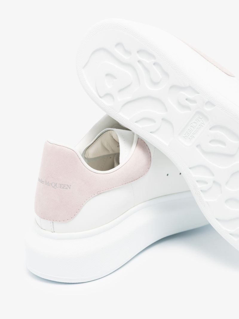White and Pink Oversized Sneakers
