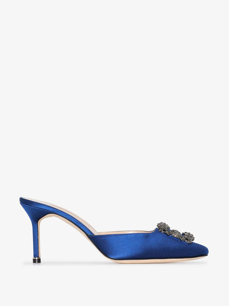 Blue Hangisi 70 Jewel Buckle Mules