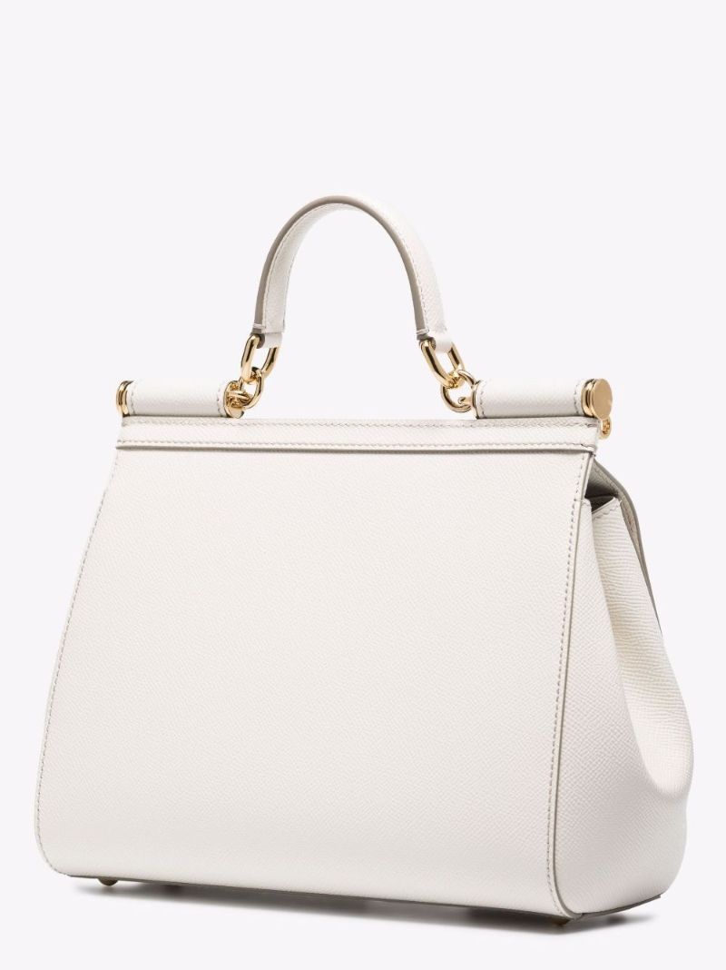 Neutral Sicily Medium Leather Bag