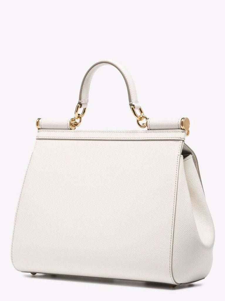 Neutral Sicily Medium Leather Bag