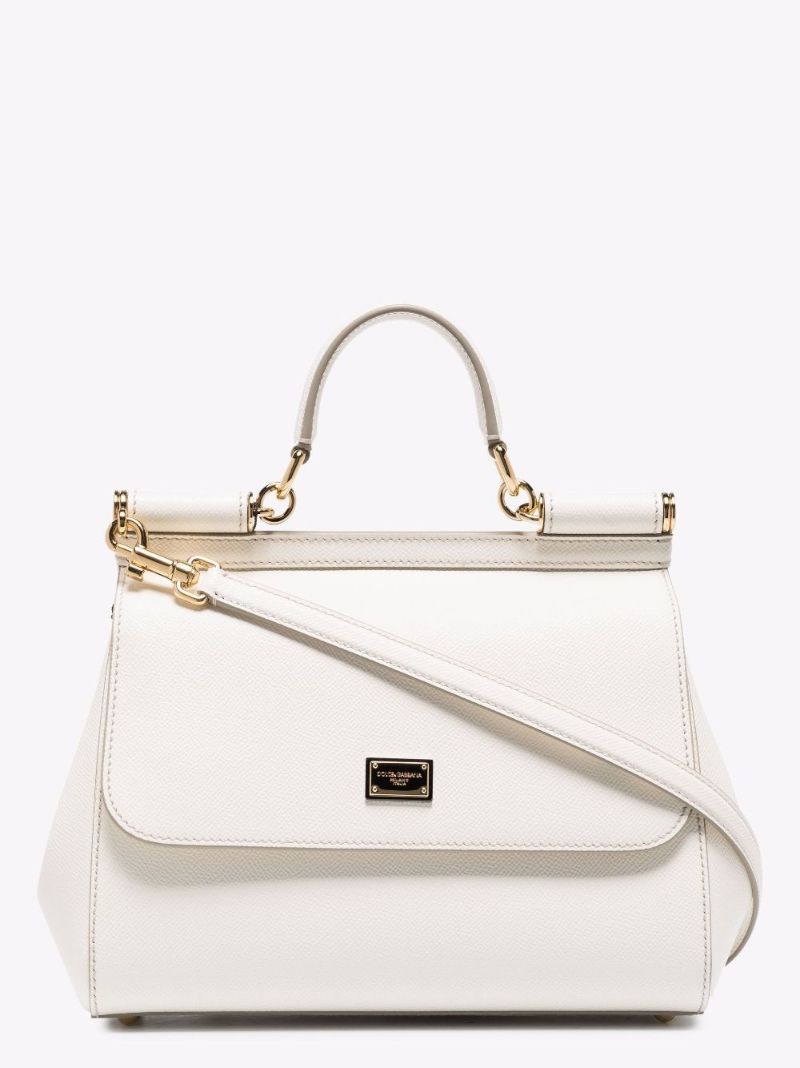 Neutral Sicily Medium Leather Bag