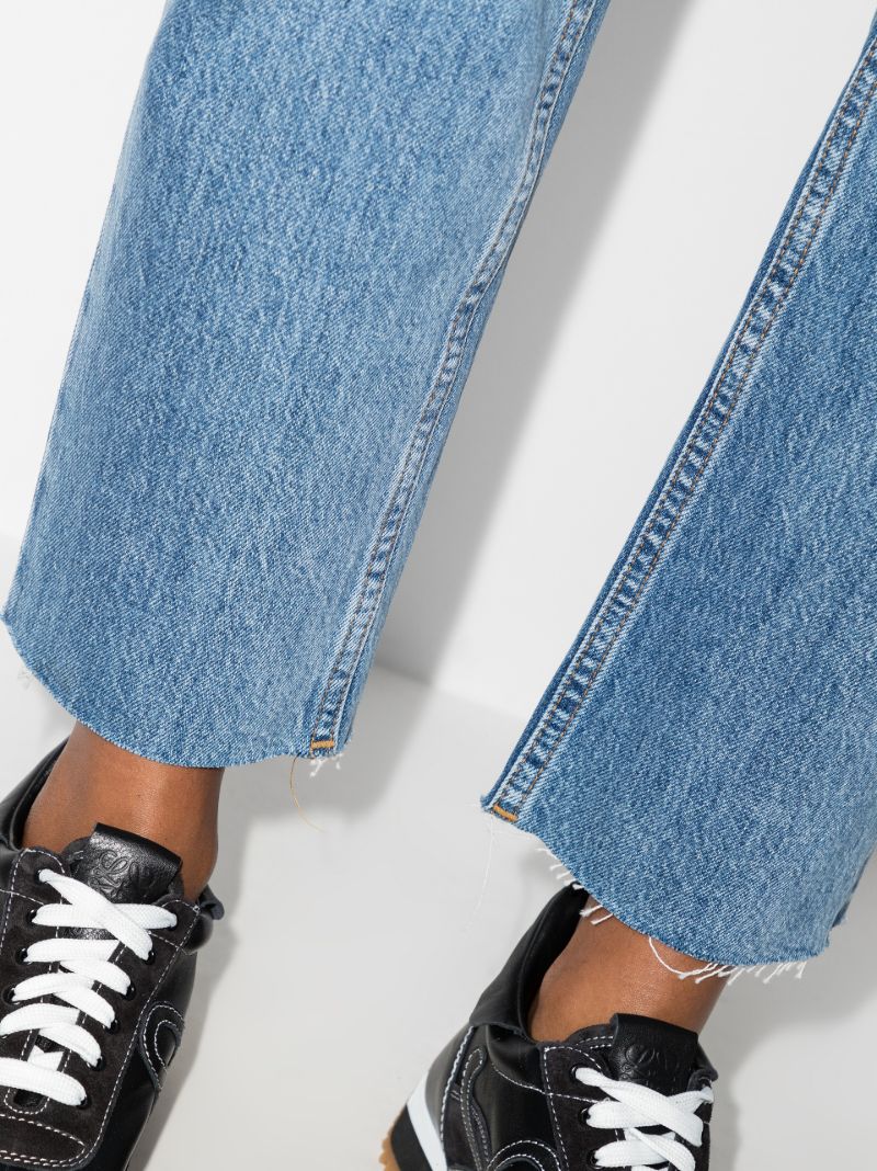 Stove Pipe Cropped Jeans