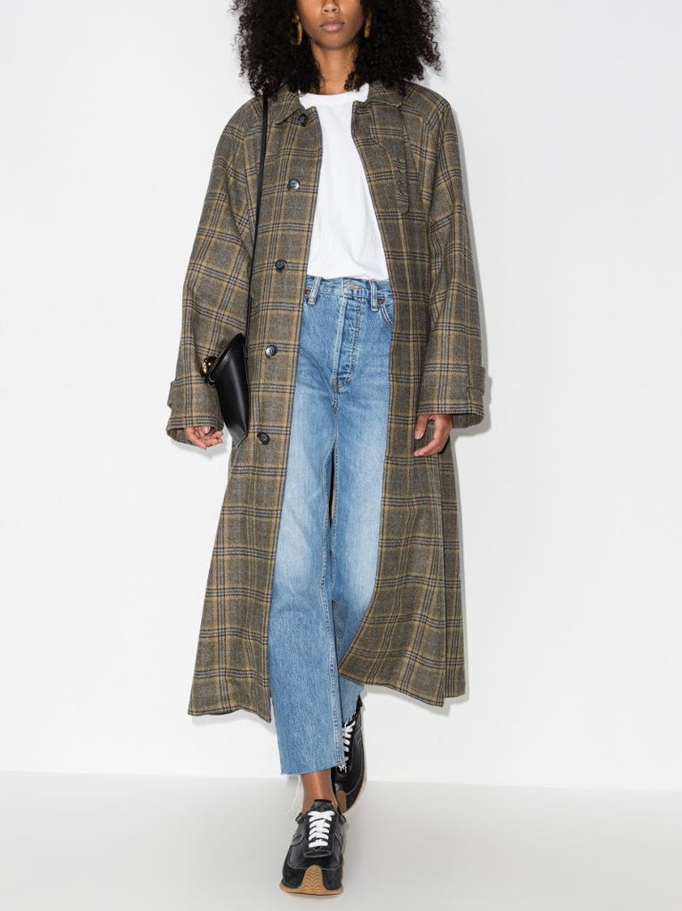 Stove Pipe Cropped Jeans